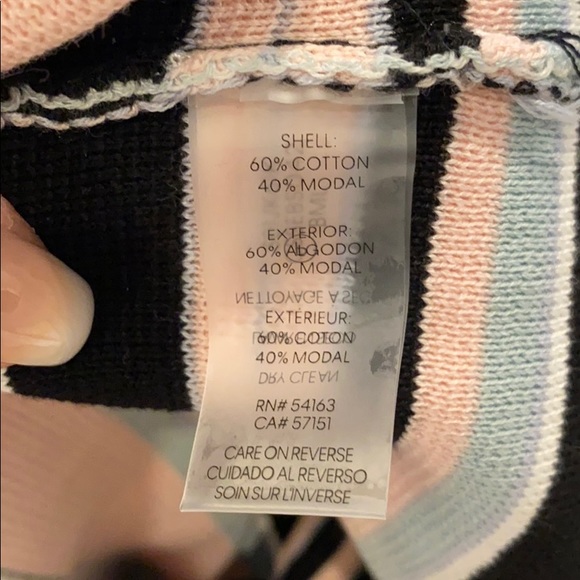 CALVIN KLEIN COLORBLOCK CARDIGAN BLACK MULTI NWT - Picture 5 of 9